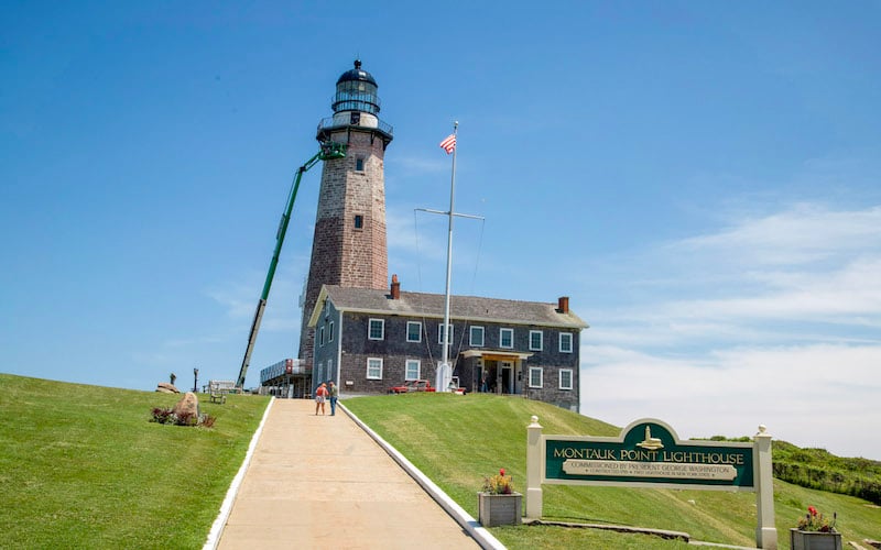 Montauk Point Lighthouse is an iconic beacon at the easternmost tip, standing guard over the Atlantic.