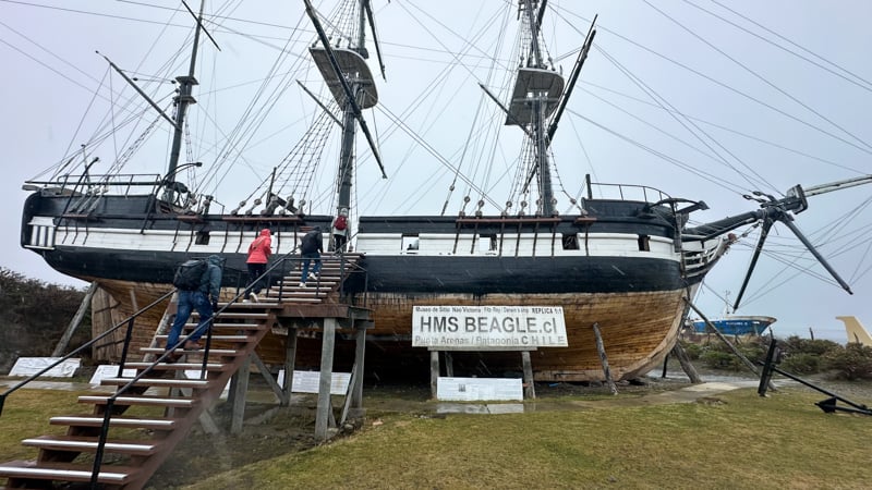 Charles Darwin sailed on the HMS Beagle, where he made observations relating to his theory of evolution