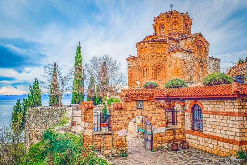 A Macedonian Orthodox church built in the Byzantine style