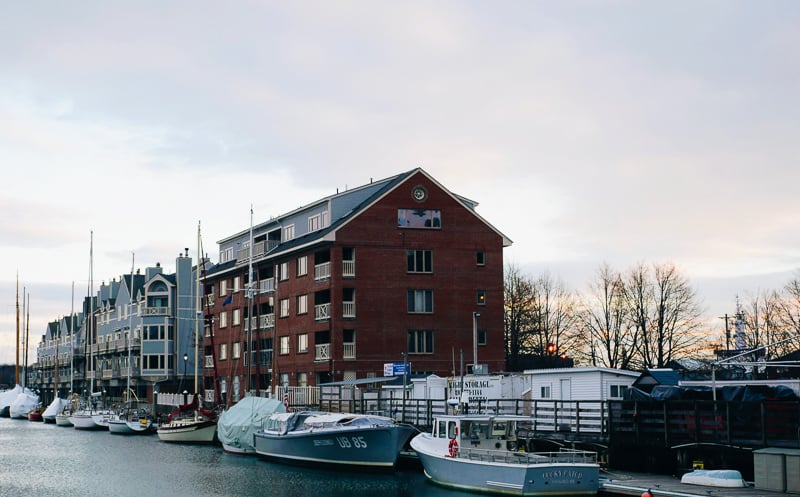 The Old Port during the winter is one of the best weekend getaways in New England.