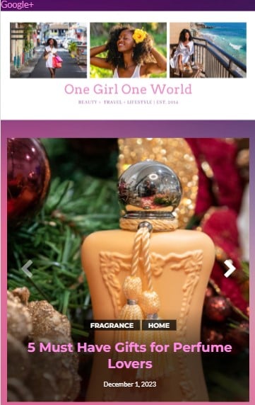 One Girl One World homepage