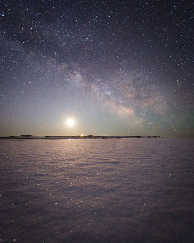 Popham Beach is a great place for stargazing at night
