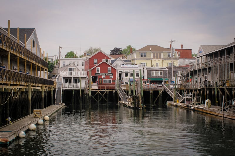 The Portland waterfront area
