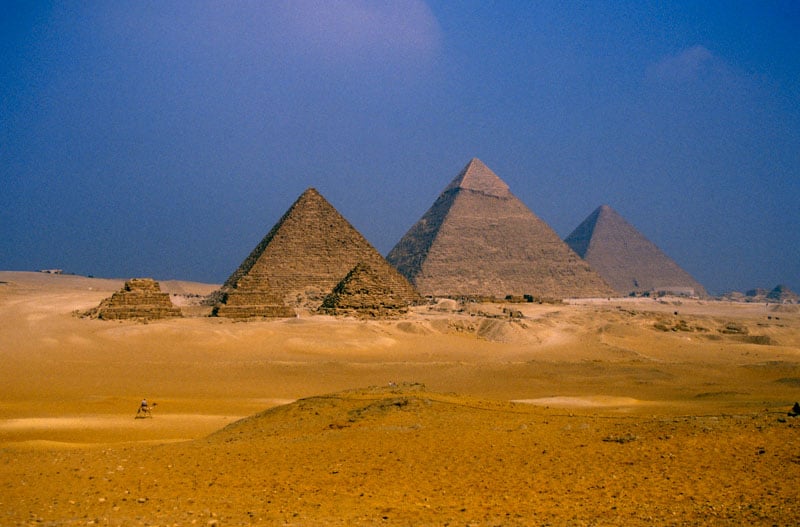 Visiting the Pyramids of Giza is truly awe-inspiring, standing proudly on the edge of Cairo's bustling suburb, Giza.