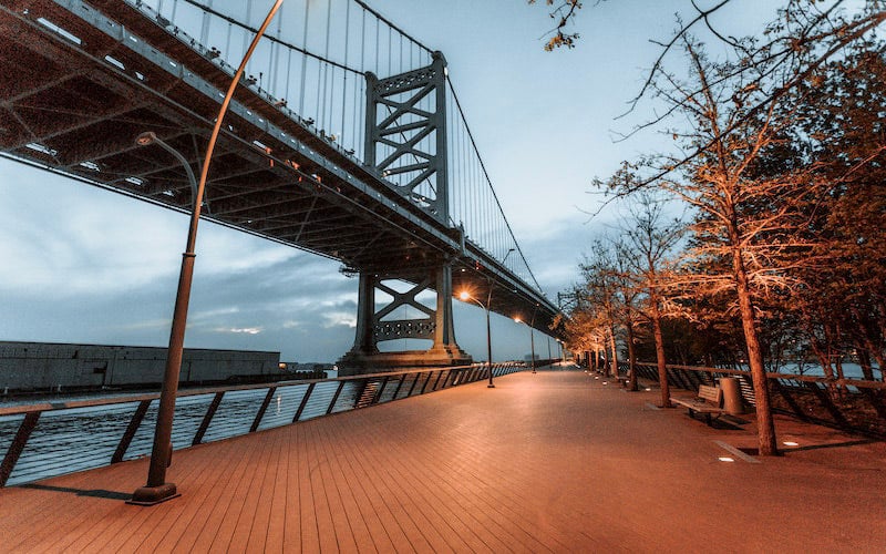 Race Street Pier is a captivating urban oasis located in Philadelphia, along the Delaware River waterfront.