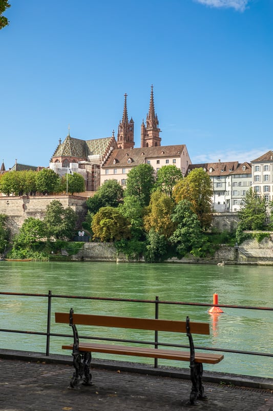 The Rhine River offering a picturesque view of a majestic castle in the distance