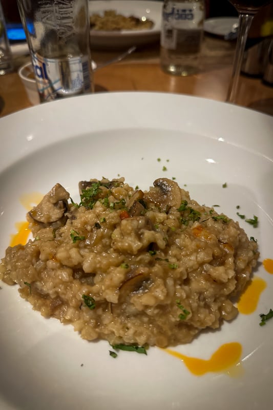Risotto dish at Hotel Almasur