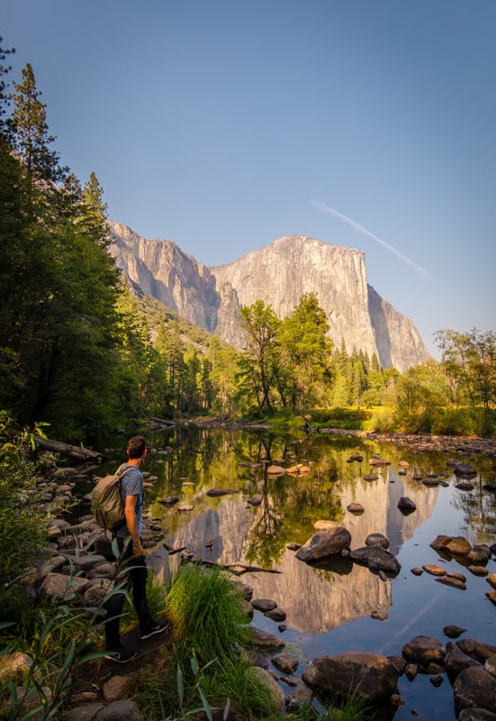 Reflections added a nice element to this travel photo in Yosemite National Park.