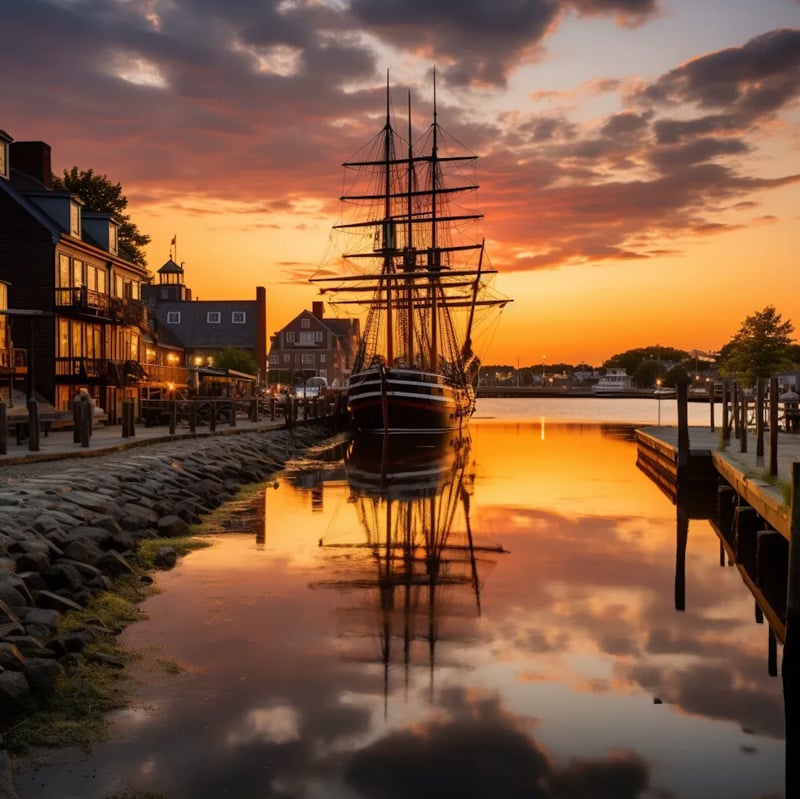 Salem at sunset