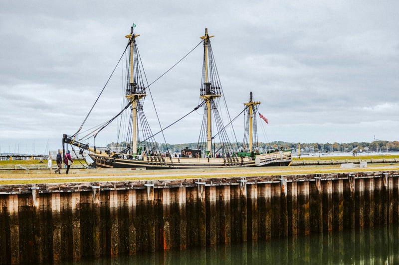 Beautiful historic boat in Salem, Massachusetts