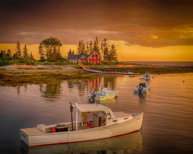 Save cash visiting unknown places, such as this quaint village in Maine.