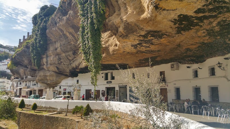 Setenil de las Bodegas a small town in southern Spain under a rock