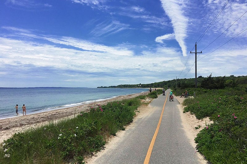 Shining Sea Bikeway coastal cycling path through Cape Cod's scenic beauty




