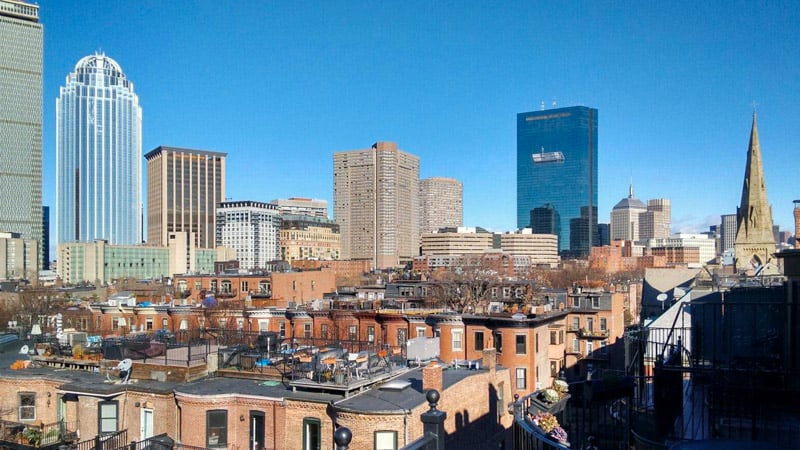 Rows of Victorian brownstone buildings line the streets of the South End, lending an air of refinement to every block.