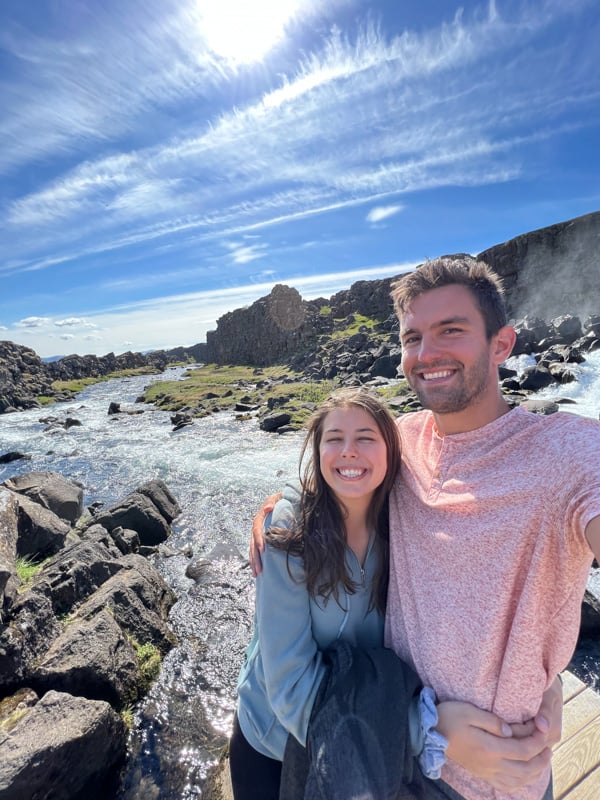 Enjoyed the Icelandic countryside with my wife Marie