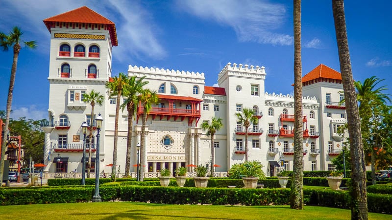 The Casa Monica Resort & Spa in St. Augustine, Florida. This sight is one of the coolest hidden gems in Florida