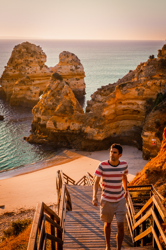 Me walking among the cliffs of the Algarve