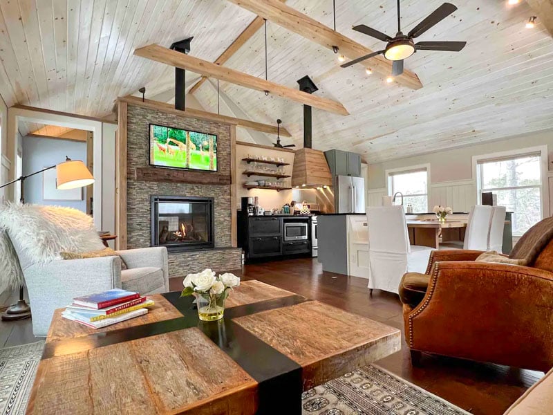 The Barn at Bourne House is one of the top fall foliage Airbnbs in Vermont.