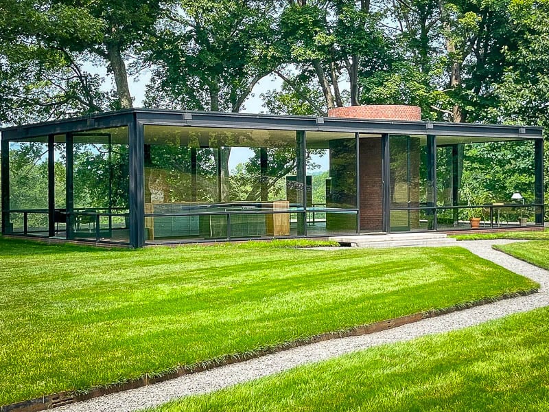 The Glass House offers a glimpse of architectural history in Connecticut.
