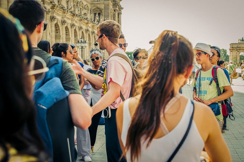 Tour guides know how to save for a trip.