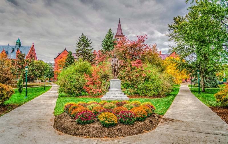 University of Vermont (UVM) campus in the fall.