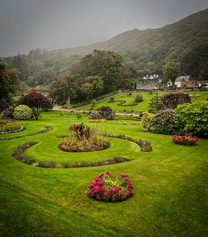 The Victoria Walled Garden has 6 acres of flowers, vegetables, and herb garden plants.