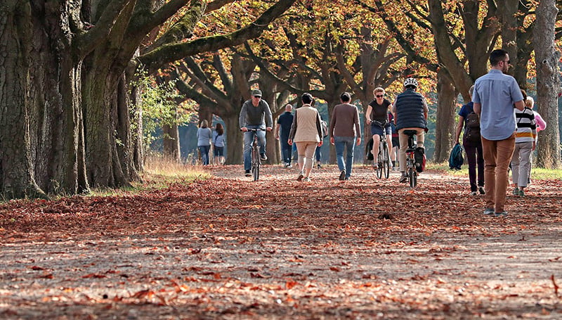 Walking and renting bikes are great ways to get around most cities. It's also one of the best ways how to travel cheap and save money on travel.