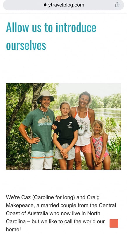 The Makepeace family are the top family travelers.