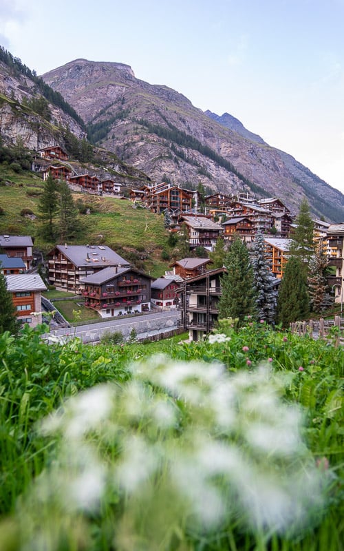 The car-free village of Zermatt