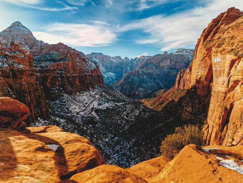 Zion National Park offers towering cliffs, narrow canyons, and stunning vistas for nature lovers and adventurers.