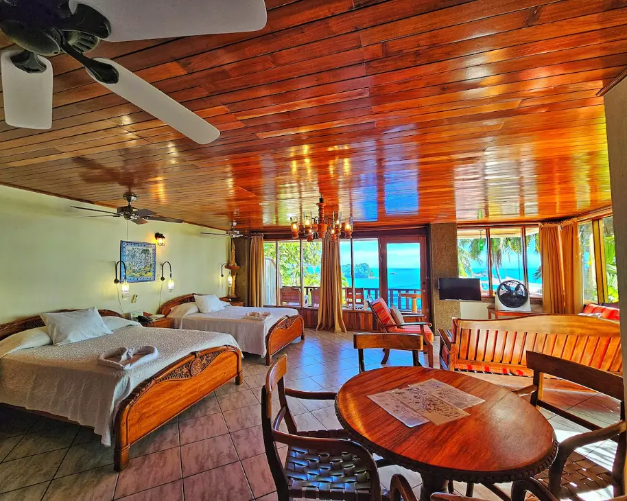Bedroom with views